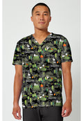 TF788 PNHK - Tooniforms Print V-Neck Top - Snoopy Outdoors - Men's