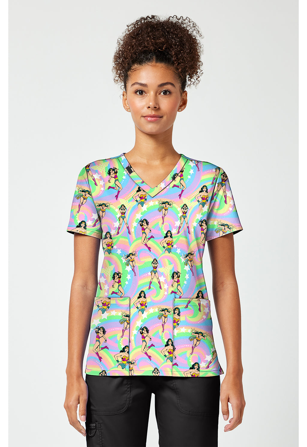 TF796 Print V-Neck Top - Realm of Heroes - Women's
