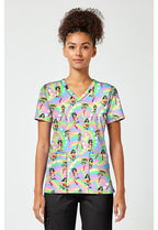 TF796 Print V-Neck Top - Realm of Heroes - Women's