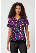 TF797 MKEZ Print V-Neck Top - Mickey Yummy Freeze - Women's