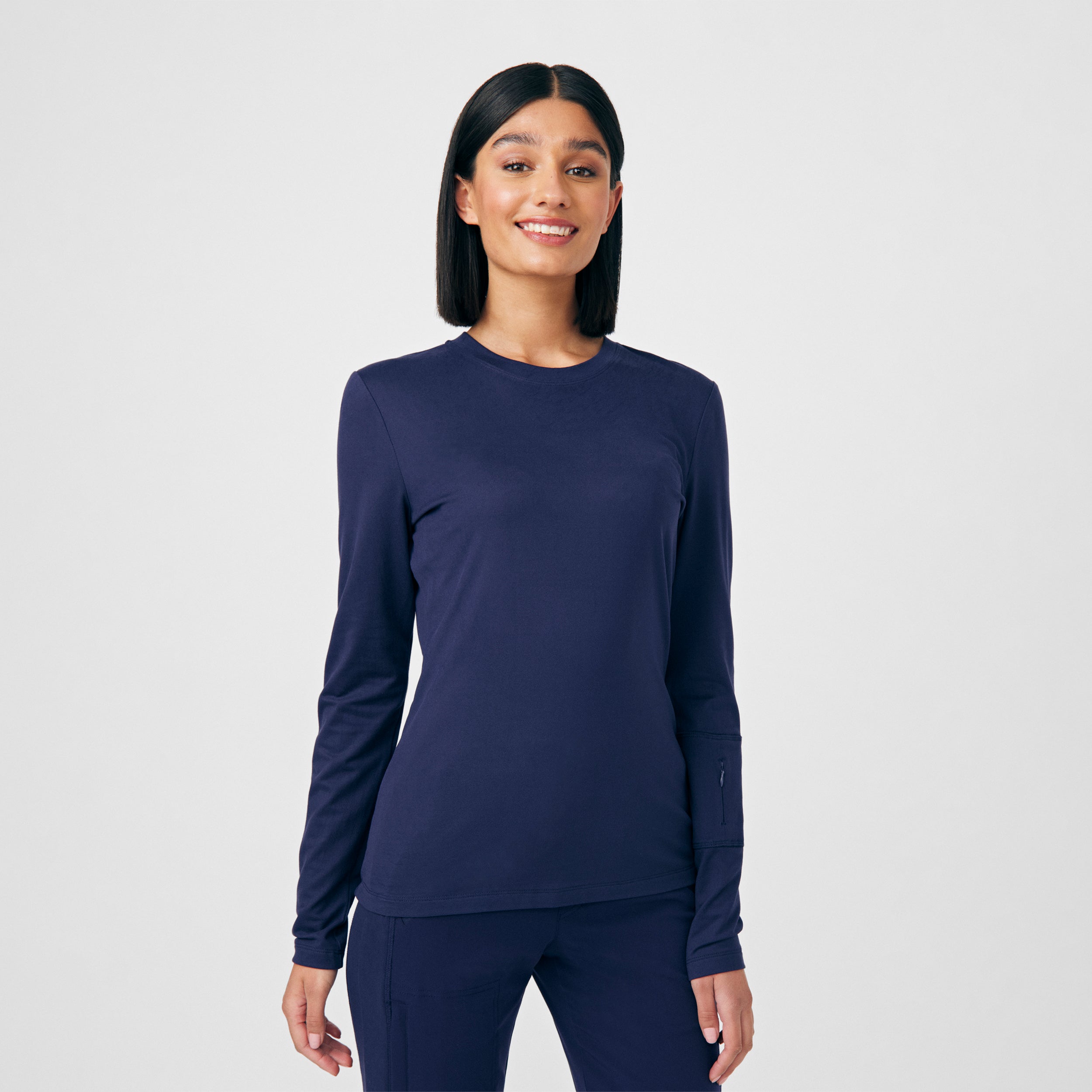 WT130 White Cross CRFT Women's 1-Pocket Long-Sleeve Tee