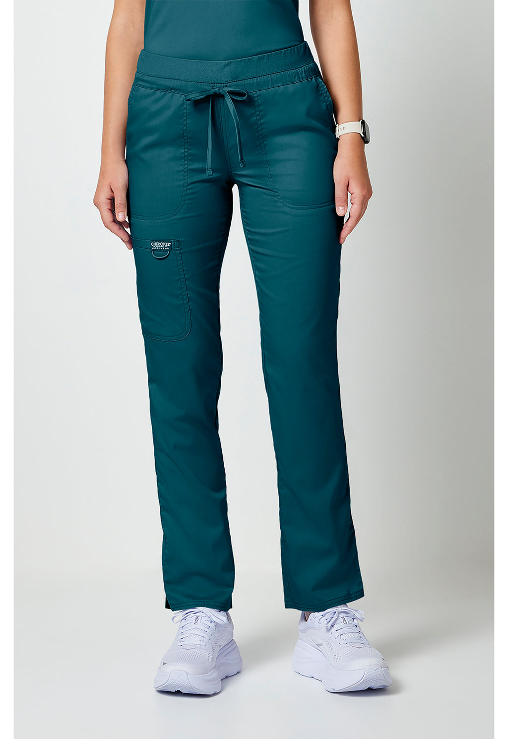 WW105 Cherokee Revolution Mid Rise Tapered Leg Drawstring Pant