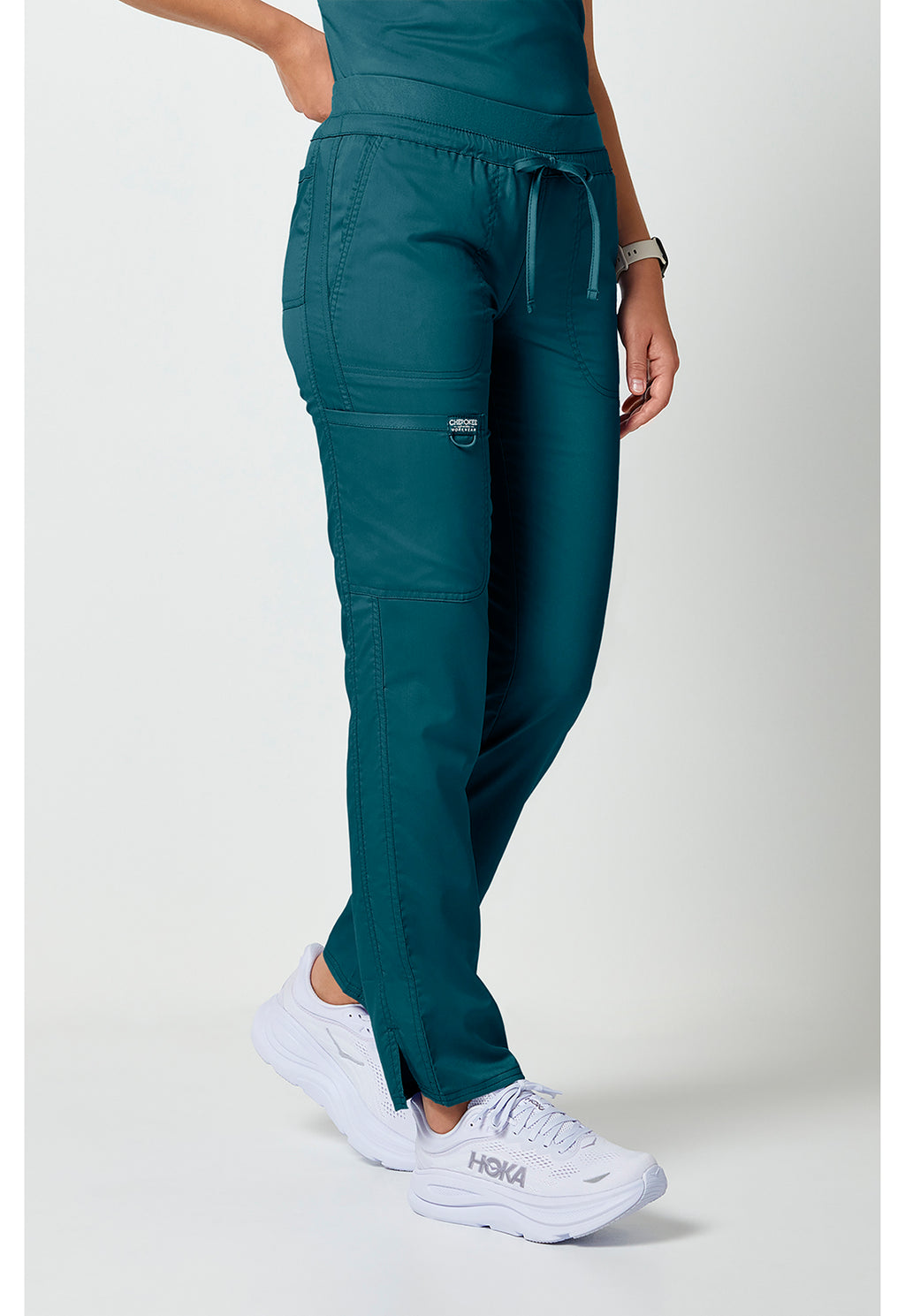 WW105 Cherokee Revolution Mid Rise Tapered Leg Drawstring Pant