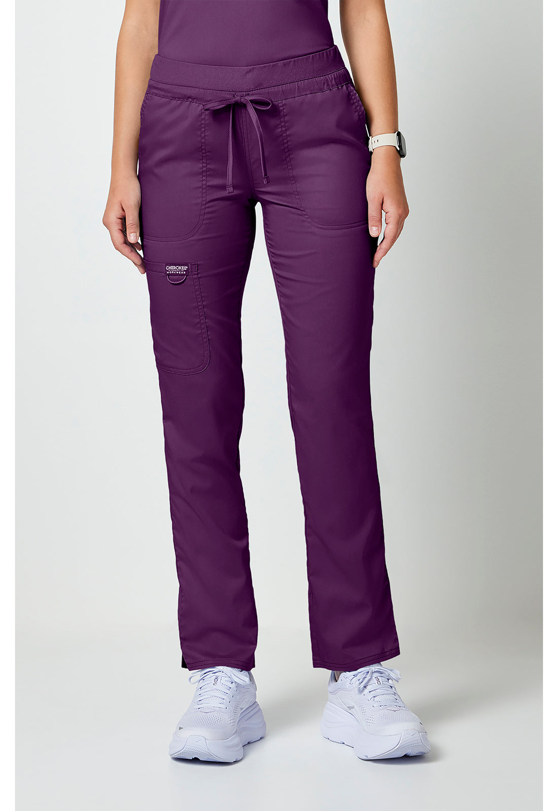 WW105 Cherokee Revolution Mid Rise Tapered Leg Drawstring Pant