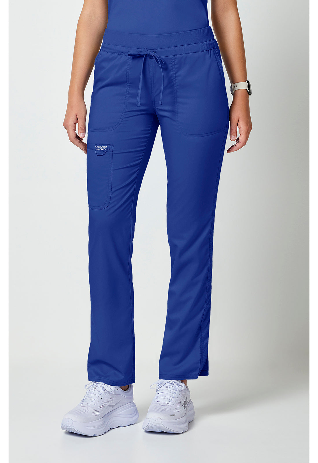 WW105 Cherokee Revolution Mid Rise Tapered Leg Drawstring Pant