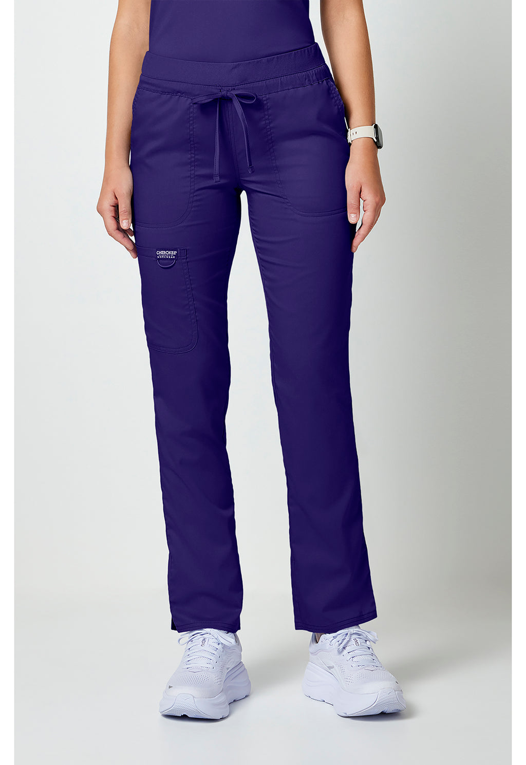 WW105 Cherokee Revolution Mid Rise Tapered Leg Drawstring Pant