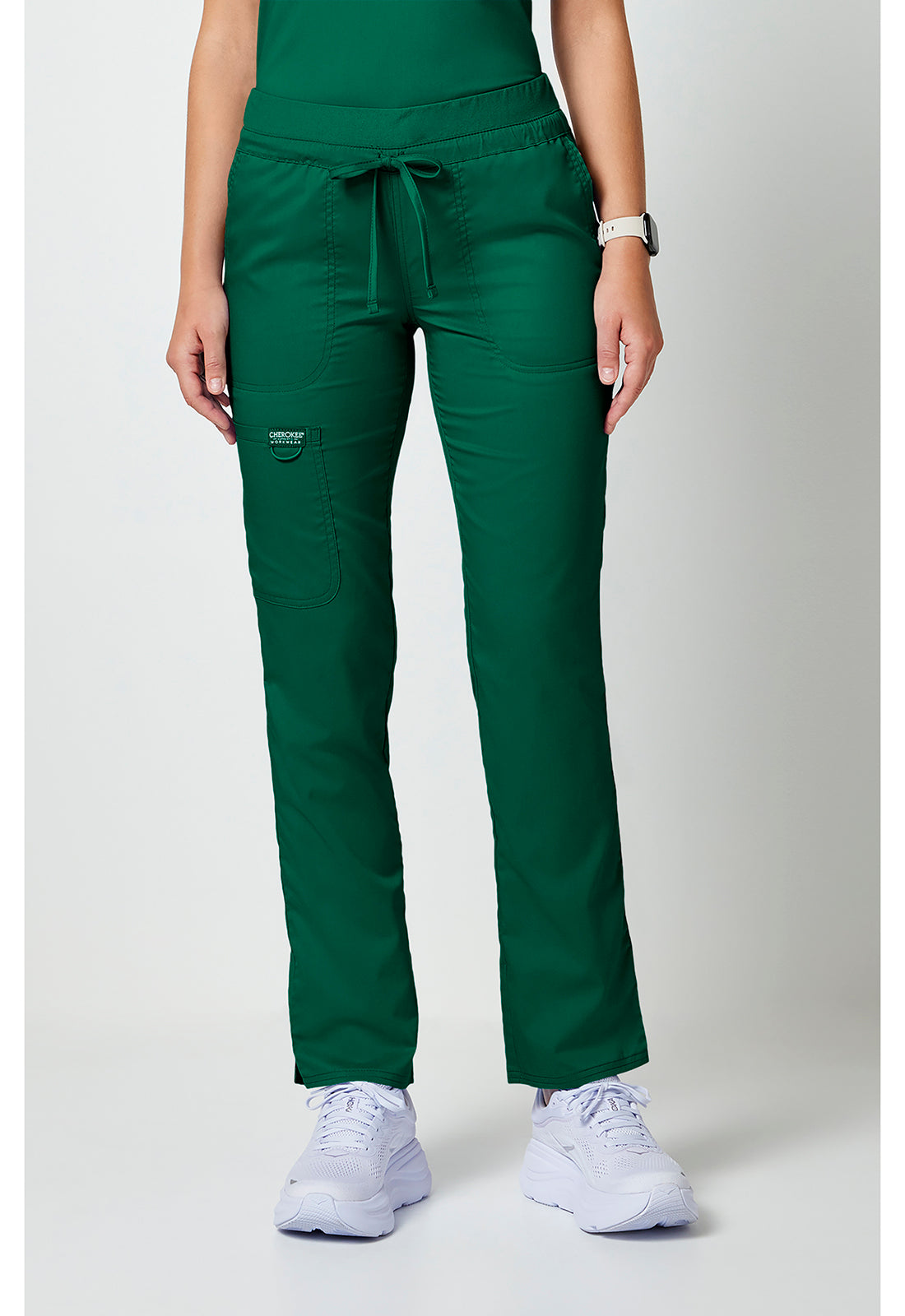 WW105 Cherokee Revolution Mid Rise Tapered Leg Drawstring Pant