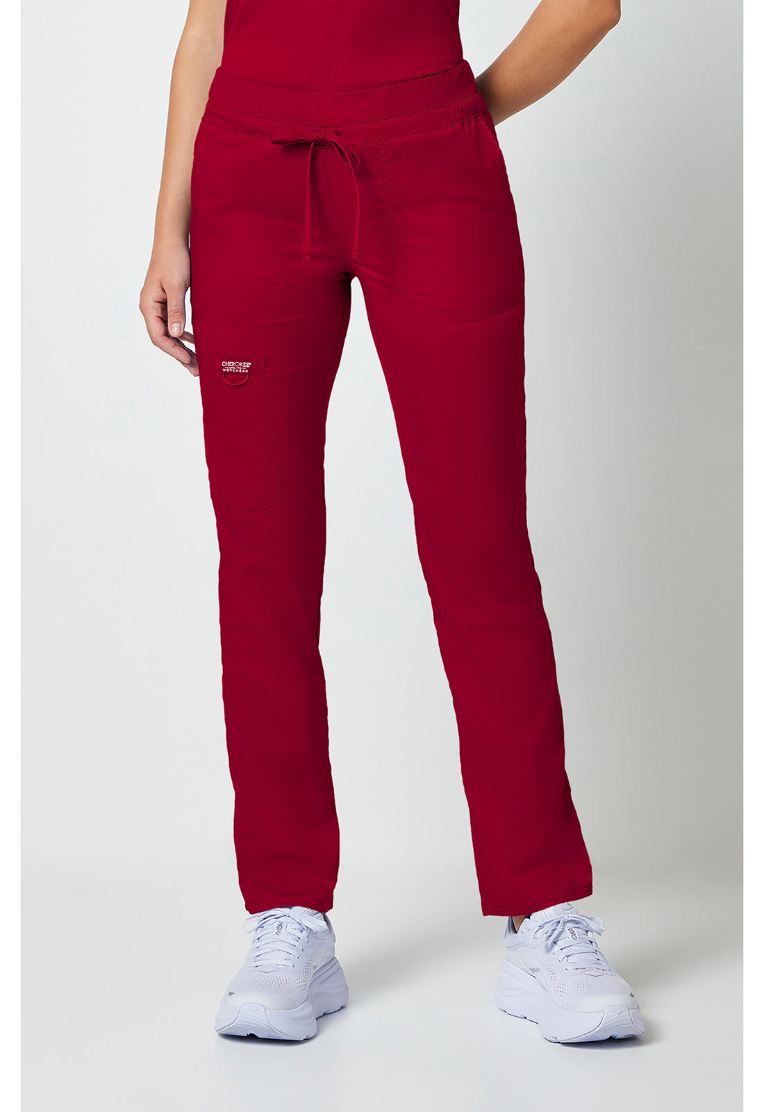 WW105 Cherokee Revolution Mid Rise Tapered Leg Drawstring Pant