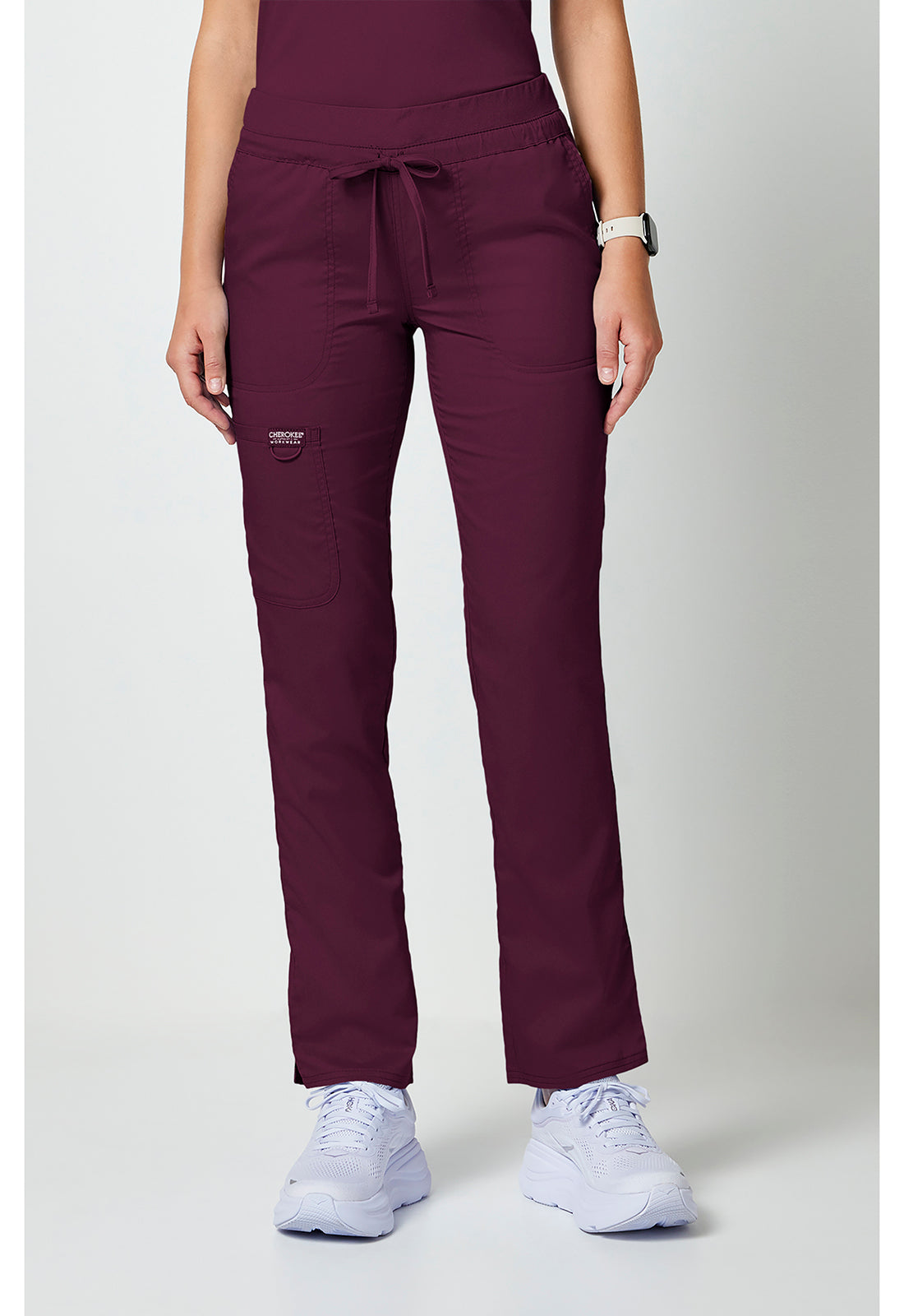 WW105 Cherokee Revolution Mid Rise Tapered Leg Drawstring Pant
