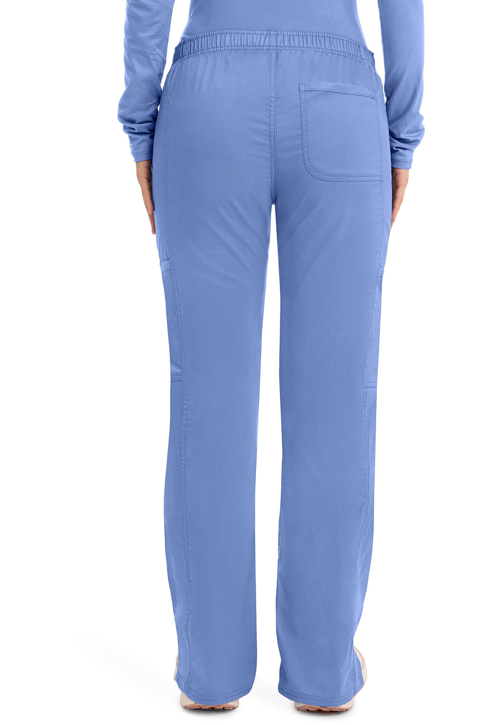 WW120 Cherokee Revolution Mid Rise Moderate Flare Drawstring Pant