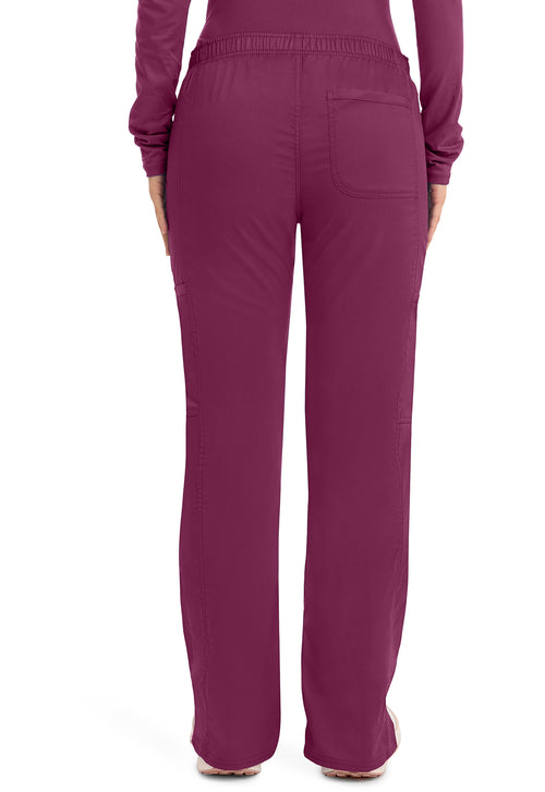 WW120 Cherokee Revolution Mid Rise Moderate Flare Drawstring Pant
