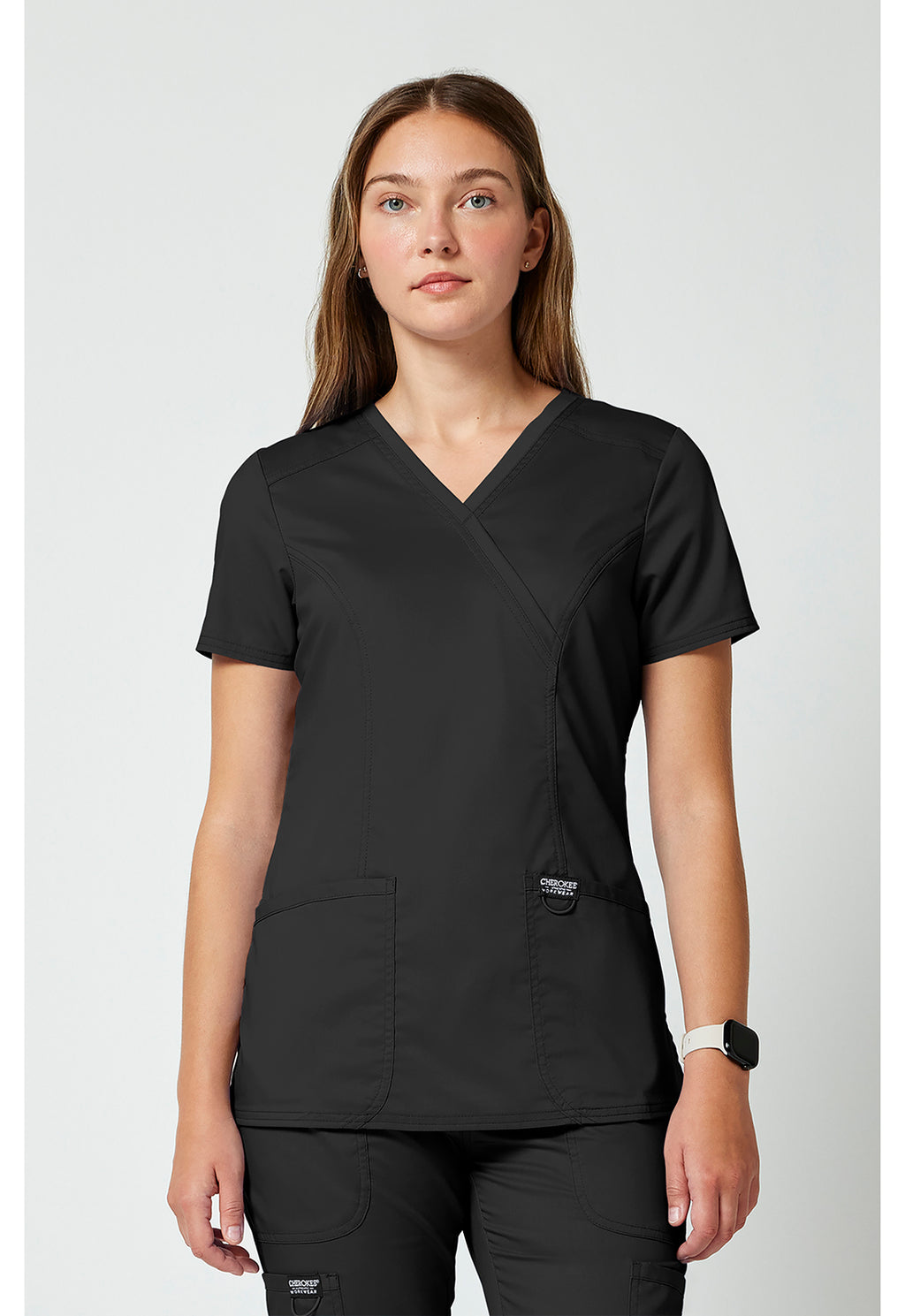 WW610 Cherokee Revolution Mock Wrap Top