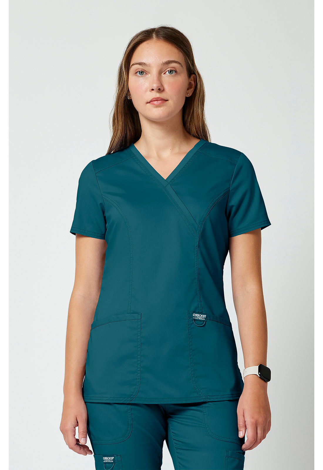 WW610 Cherokee Revolution Mock Wrap Top