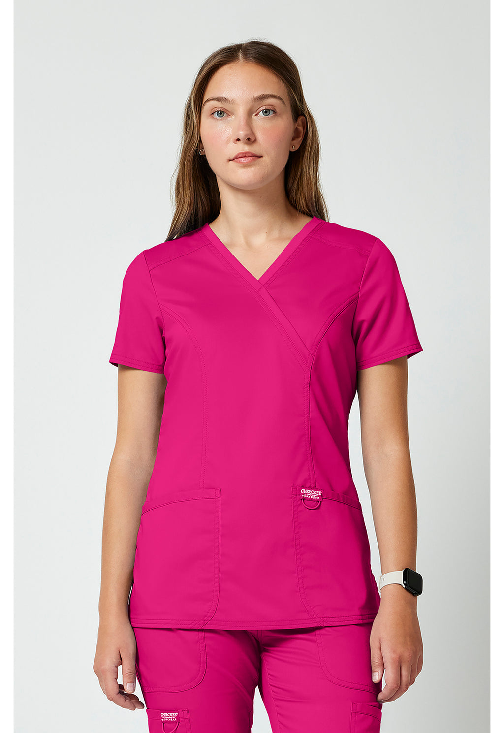 WW610 Cherokee Revolution Mock Wrap Top
