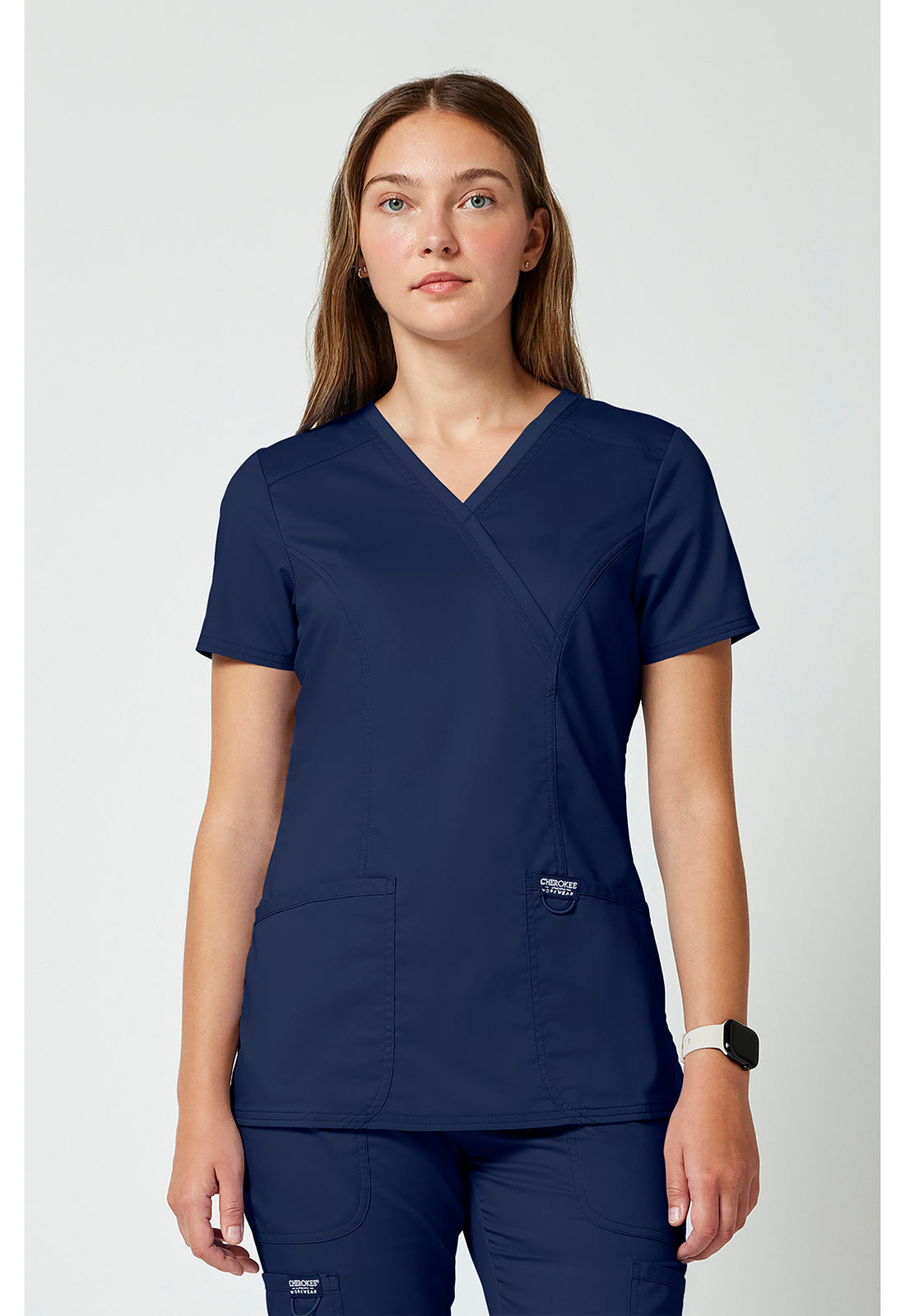 WW610 Cherokee Revolution Mock Wrap Top