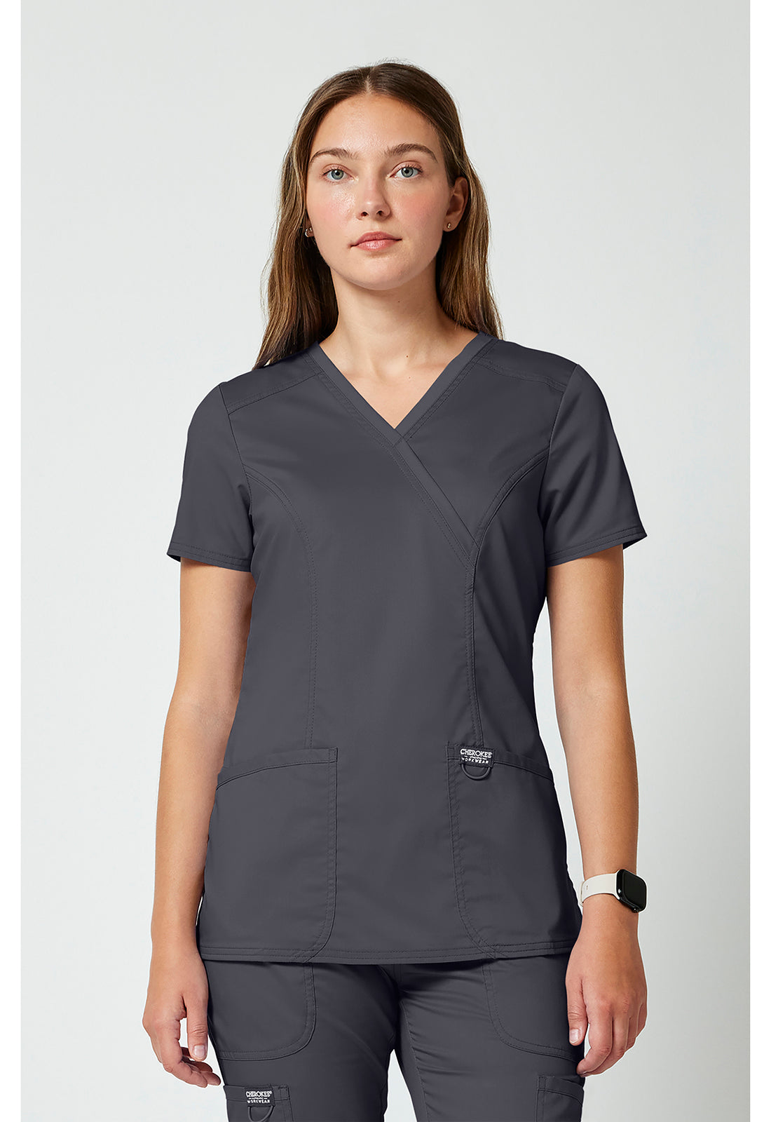 WW610 Cherokee Revolution Mock Wrap Top