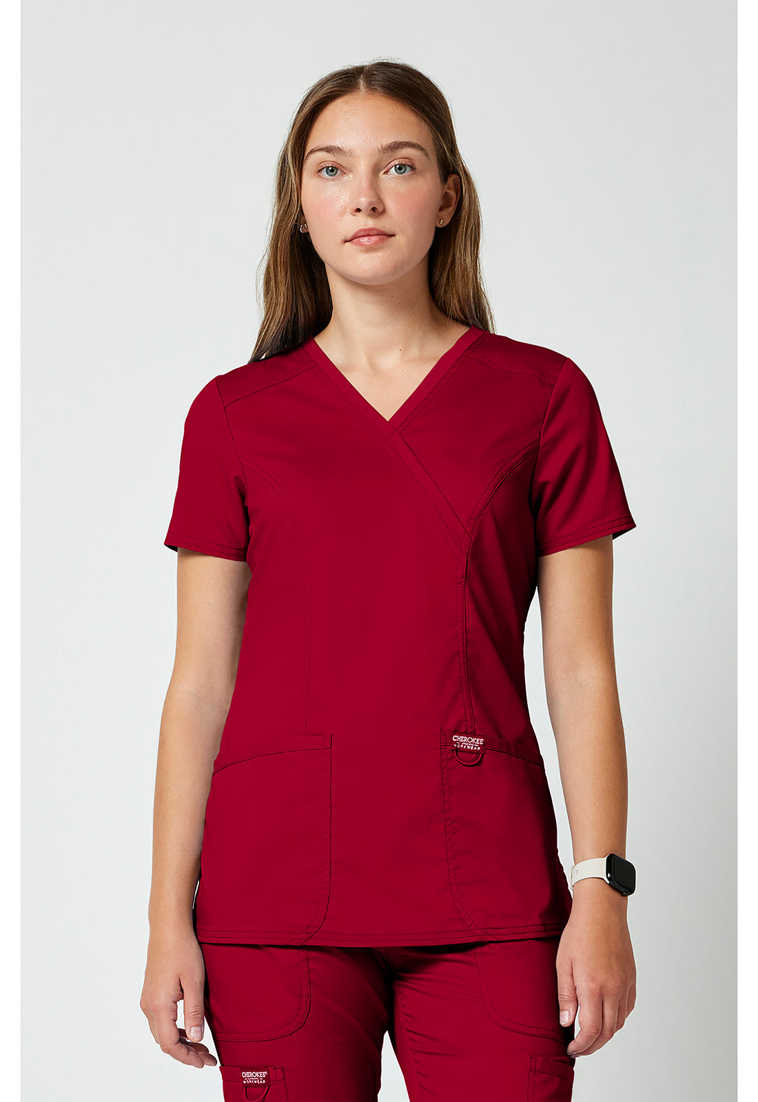 WW610 Cherokee Revolution Mock Wrap Top