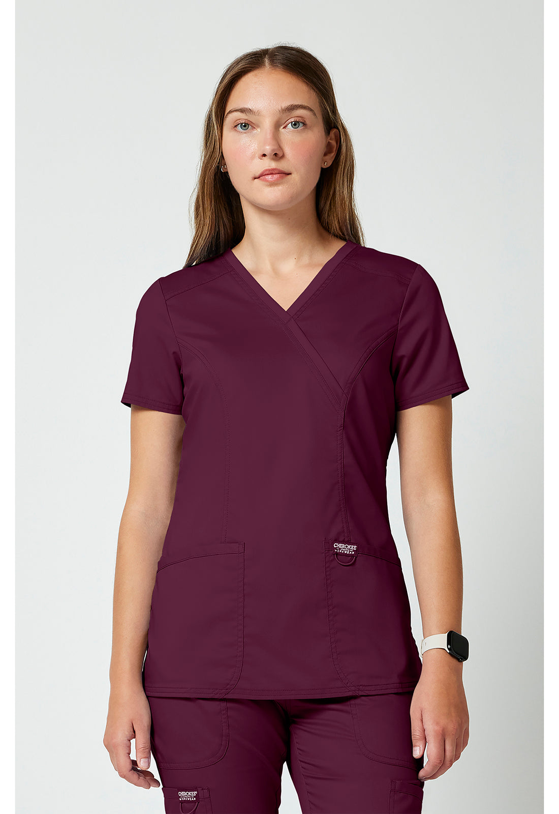 WW610 Cherokee Revolution Mock Wrap Top