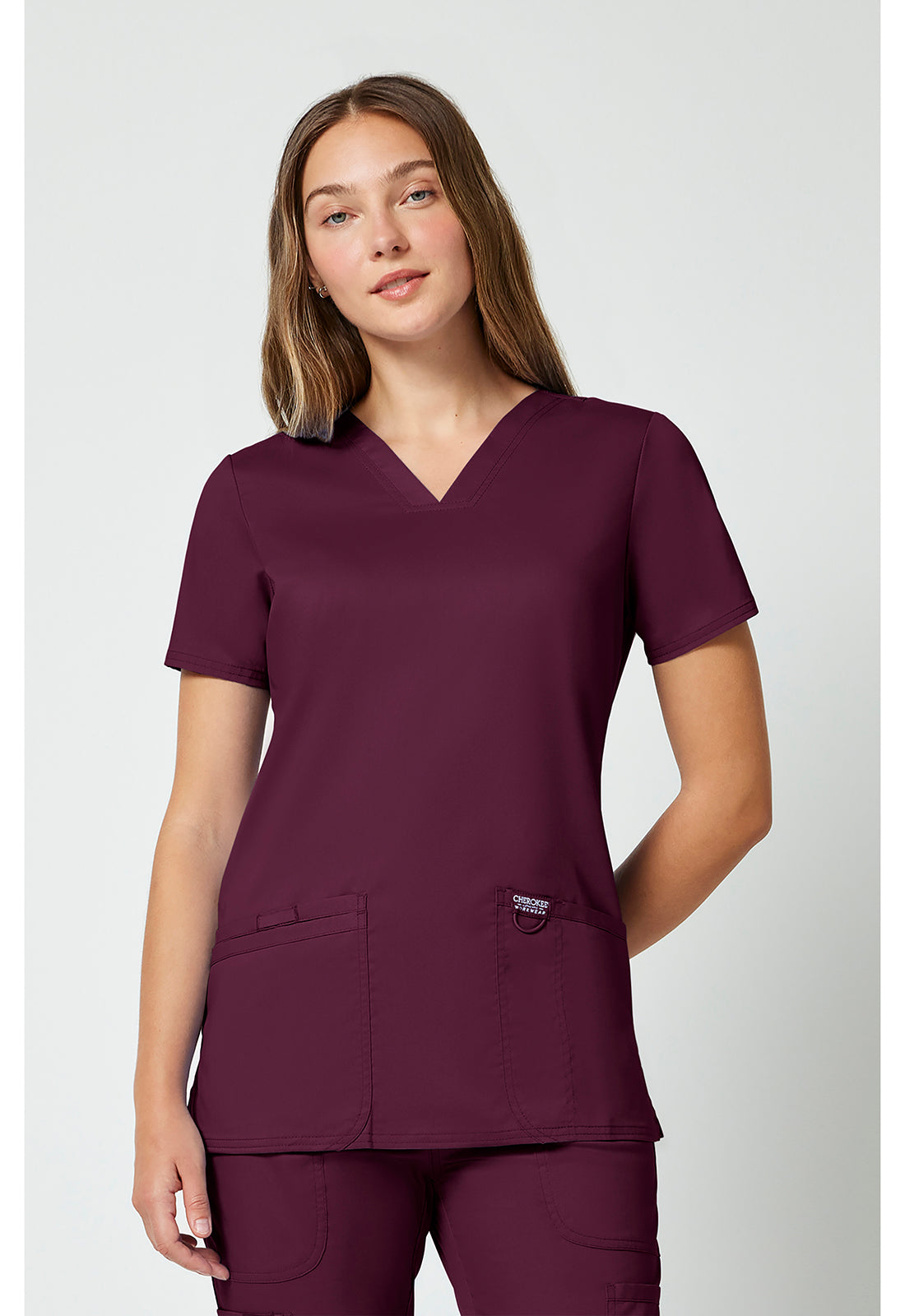 WW610 Cherokee Revolution Mock Wrap Top