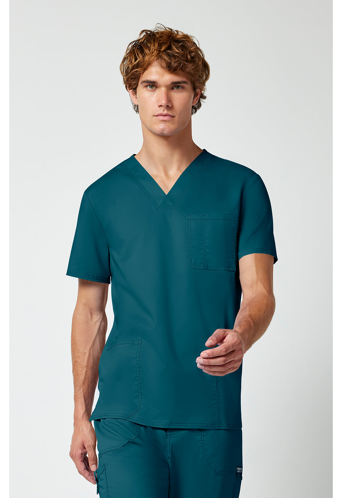 WW670 Cherokee Revolution Men's V-Neck Top