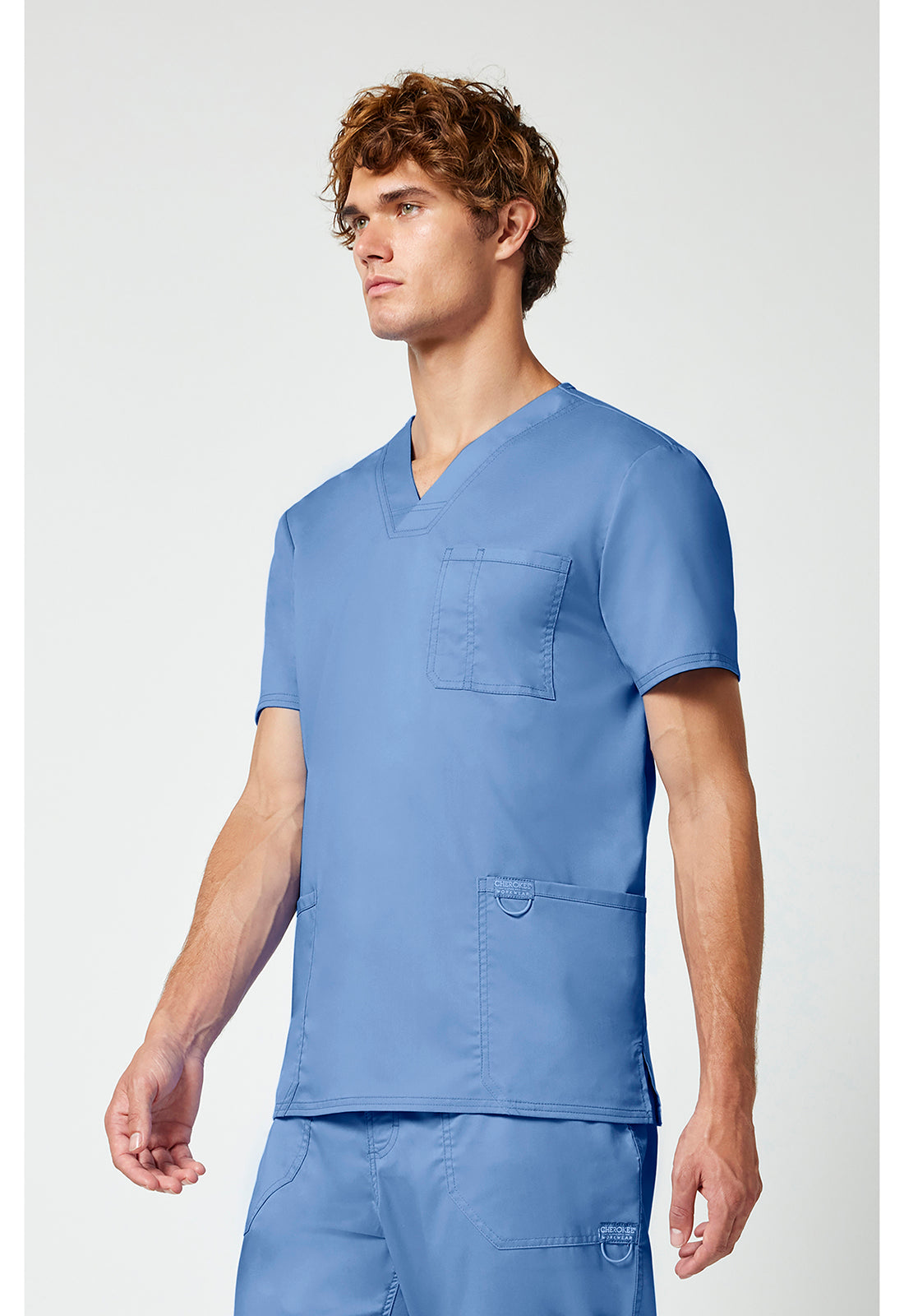 WW670 Cherokee Revolution Men's V-Neck Top