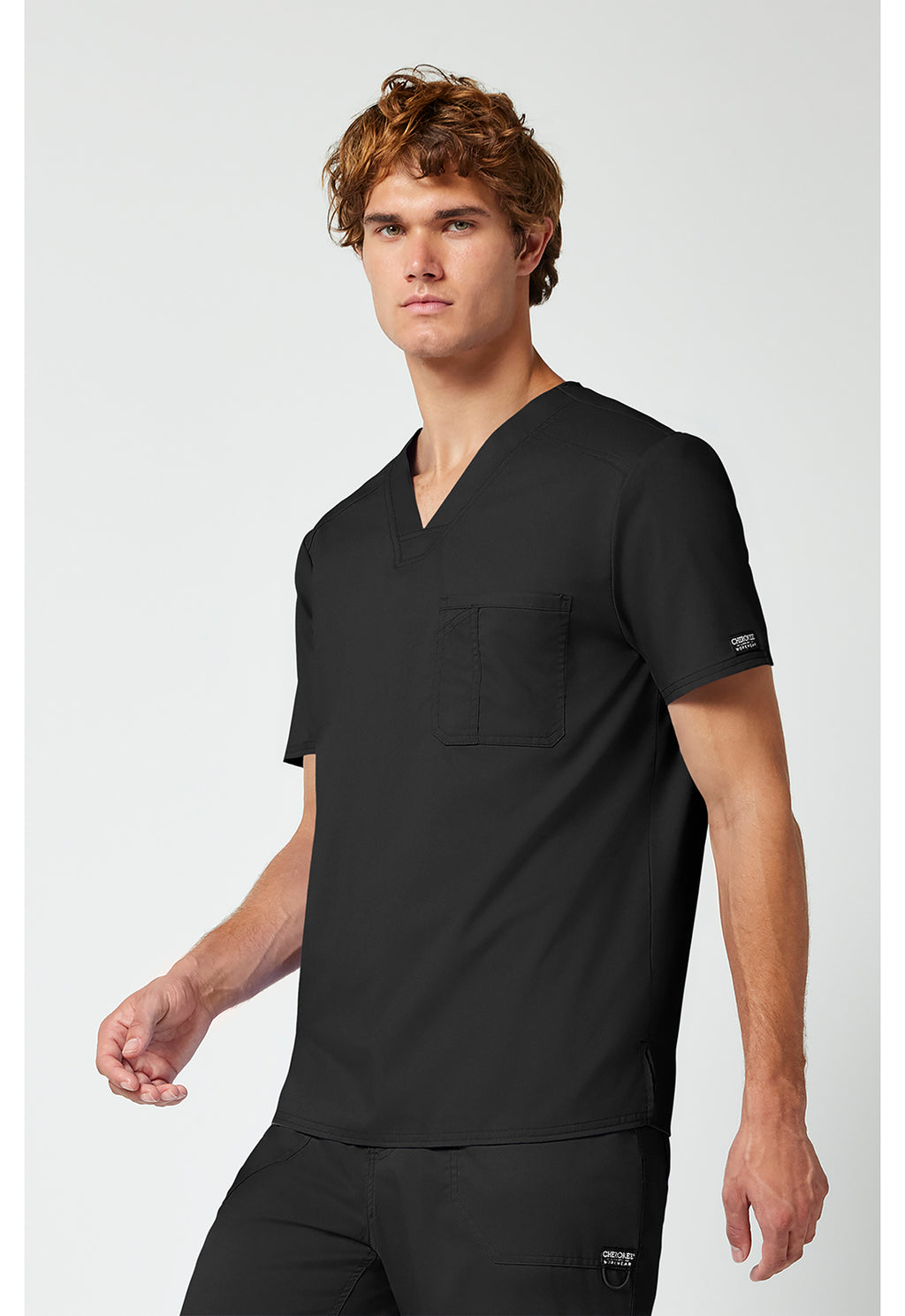 WW690 Cherokee Revolution Men's Tuckable V-Neck Top - 1 Pkt