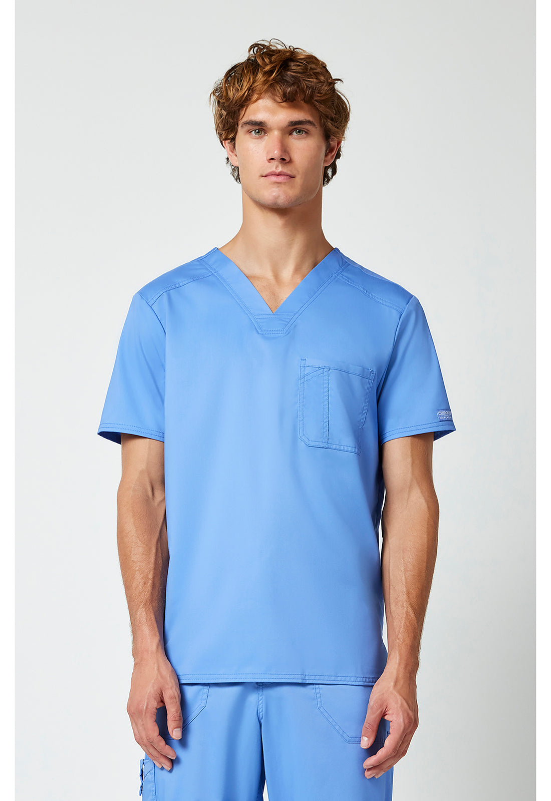 WW690 Cherokee Revolution Men's Tuckable V-Neck Top - 1 Pkt