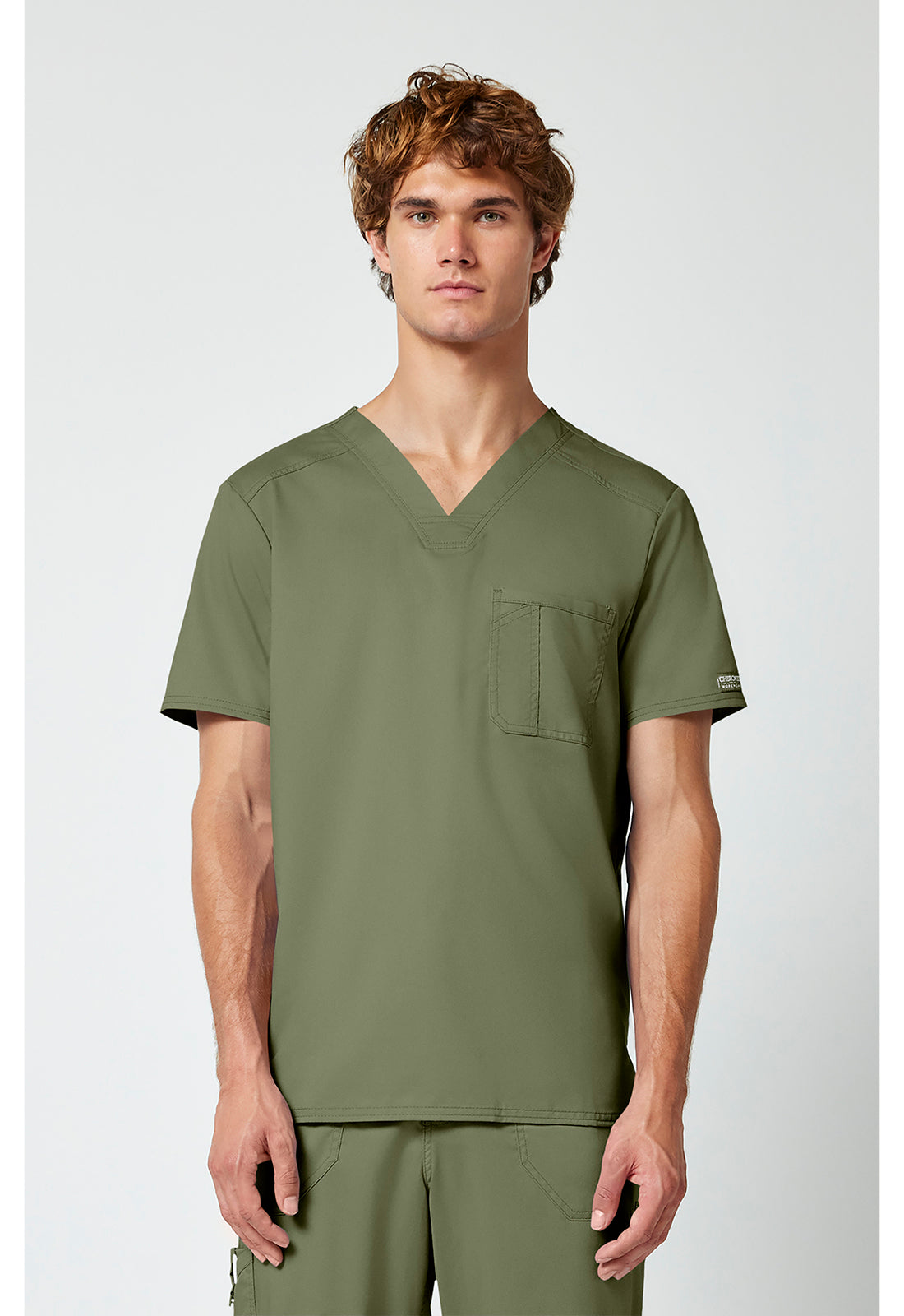 WW690 Cherokee Revolution Men's Tuckable V-Neck Top - 1 Pkt