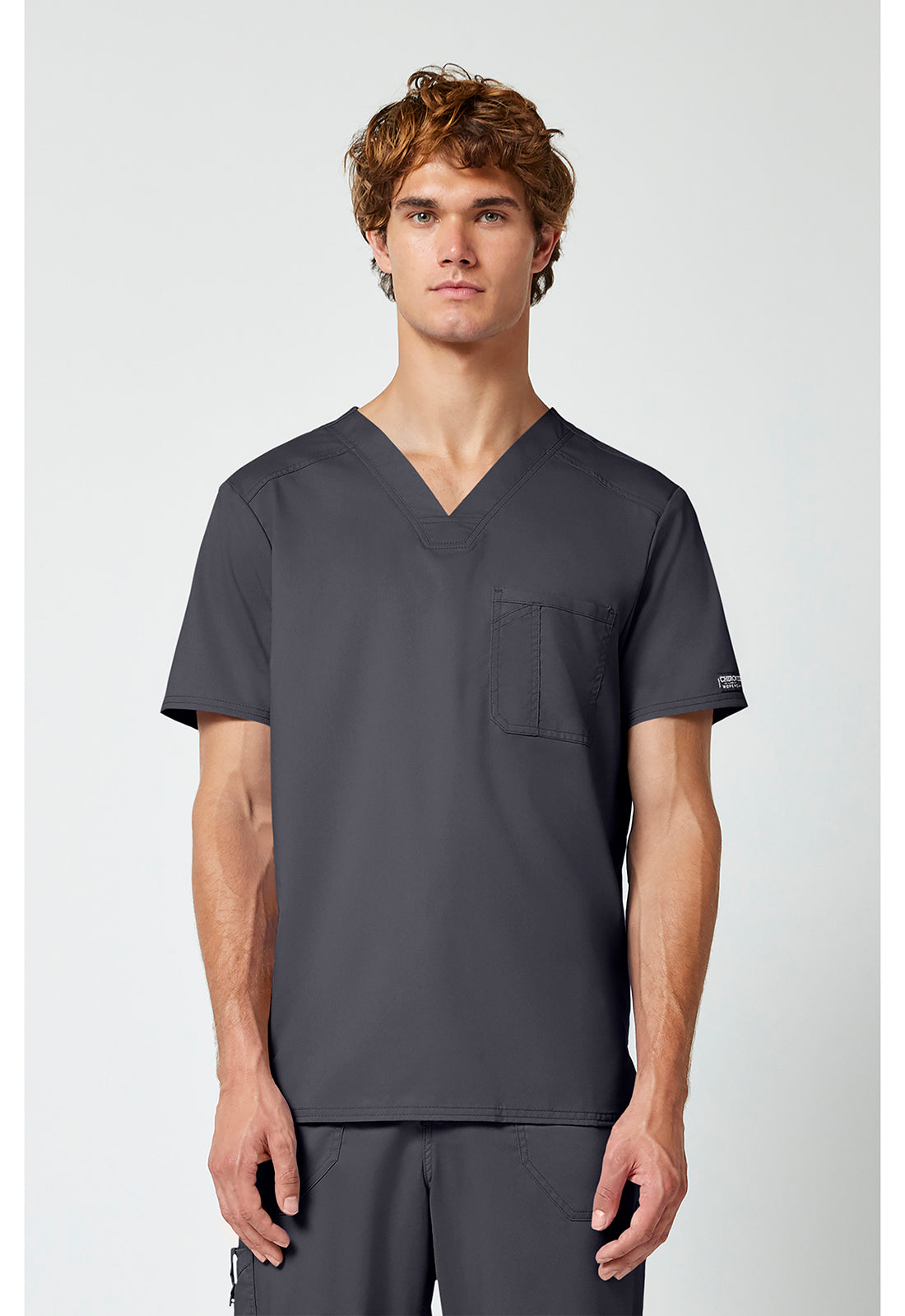 WW690 Cherokee Revolution Men's Tuckable V-Neck Top - 1 Pkt