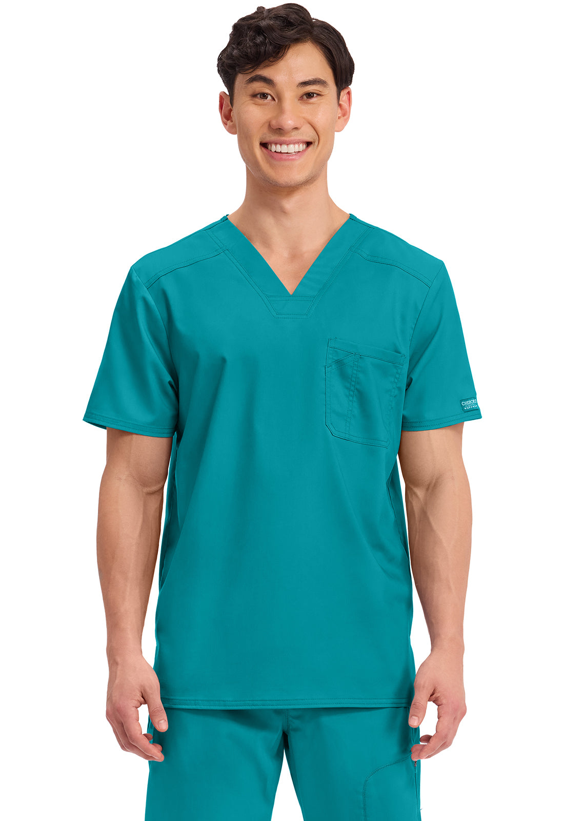 WW690 Cherokee Revolution Men's Tuckable V-Neck Top - 1 Pkt