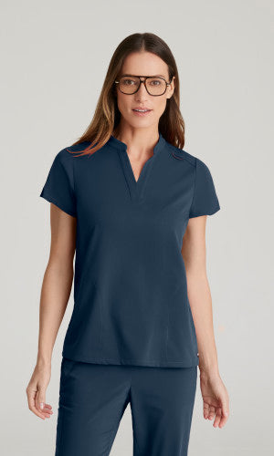 GRST230 Barco Greys Anatomy Banded Collar Top