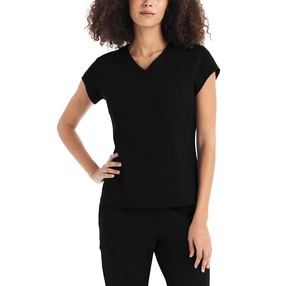 WT128 White Cross CRFT Women's 1 Pocket Top - DC